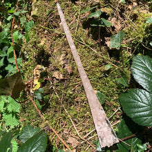 Charger l'image dans la galerie, A stunning handcrafted Star magic wand made with shimmering rose quartz chips, showcasing a blend of pink hues. The wand has a gracefully tapered shaft that sparkles in light, showcasing its intricate craftsmanship. Perfect for fantasy collectors, this wand embodies elegance and enchantment, making it a prized addition to any magical assortment.