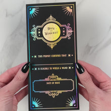 Charger et lire la vidéo dans la visionneuse de la Galerie, Holographic Wand Permit Gift Card