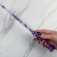 Load and play video in Gallery viewer, Made to Order, Metallic Flake Flora Wand
